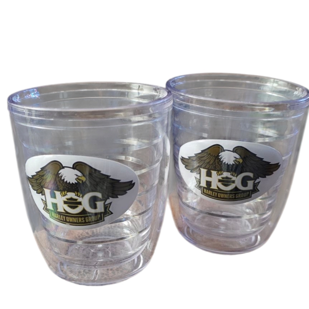 Tritan - Harley Davidson H.O.G. Harley Owners Group Clear 10oz. Tumbler Set
